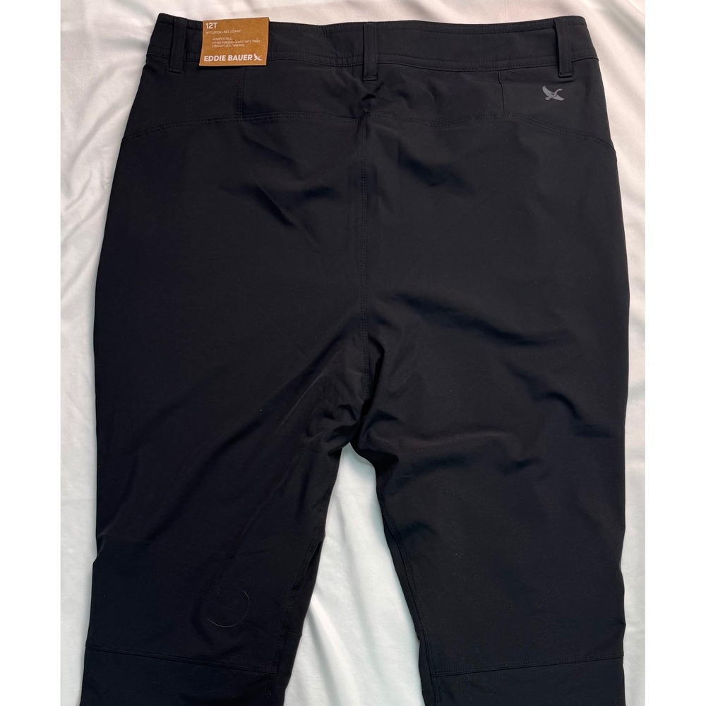 Eddie Bauer WT Flexion Lined 2.0 Pant Womens 12T Black Straight Leg Mid Rise NWT - Picture 16 of 16
